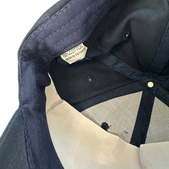 Vintage Y2K US Beijing 2008 Olympics Hat Navy Blue Red White Adjustable - Picture 5 of 6